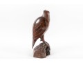 Hand-Carved Ironwood Eagle Sculpture 