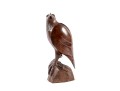 Hand-Carved Ironwood Eagle Sculpture 