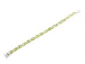 Sterling Silver & Peridot Gem Bracelet 