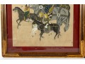 Vintage Chinese Royal Hunt Scene Paintings 