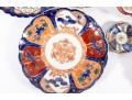Mixed Antique Imari-Ware Fluted Chargers & Butter Pats