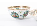 Early 1800's Canton China Porcelain Plate & Rice Bowl