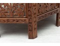 Anglo-Indian Heavily Carved Inlaid Wood Table