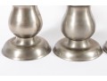 Four Restoration Hardware Metal Candlestick Holders
