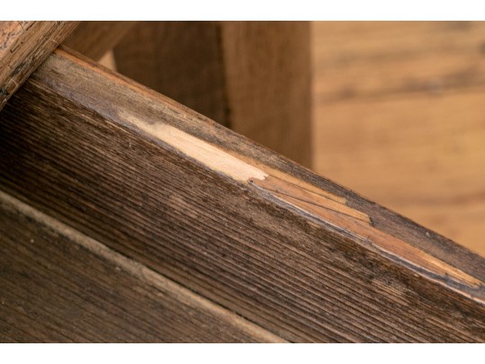 Antique French Country Fruitwood Table, 71