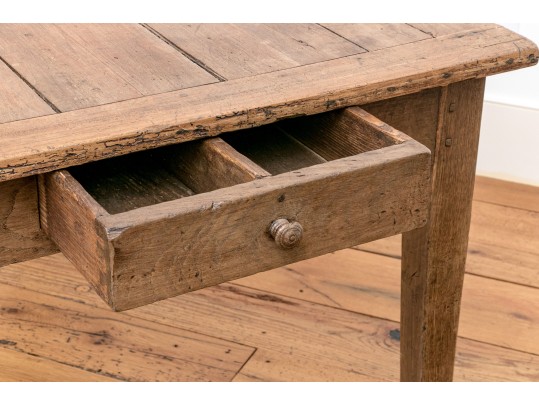Antique French Country Fruitwood Table, 71