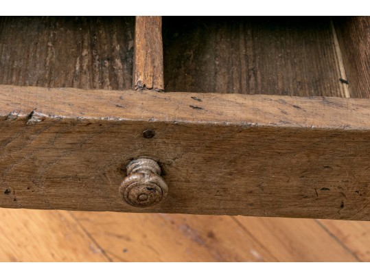 Antique French Country Fruitwood Table, 71