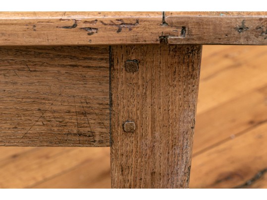 Antique French Country Fruitwood Table, 71