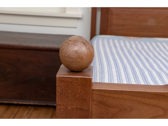 Vintage Wooden Twin Bed Stead