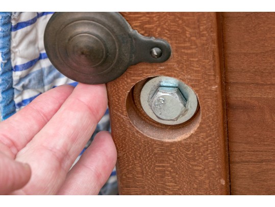 Vintage Wooden Twin Bed Stead