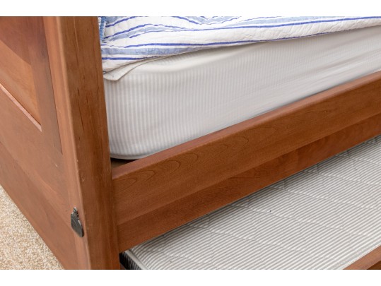 Vintage Wooden Twin Bed Stead