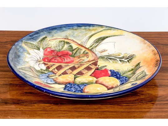 Mexican Artisan Pottery Fruit Plate (Original Price $2,880)