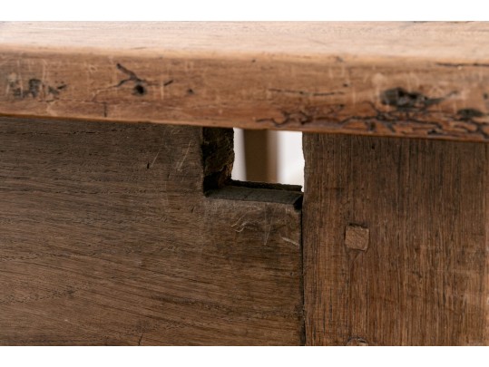 Antique French Country Fruitwood Table, 71