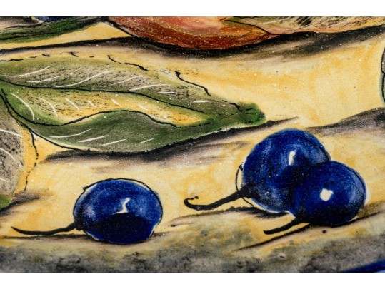 Mexican Artisan Pottery Fruit Plate (Original Price $2,880)