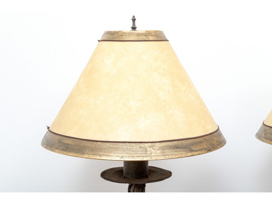 Antique 19th C. French Iron Napoleon III Lamps