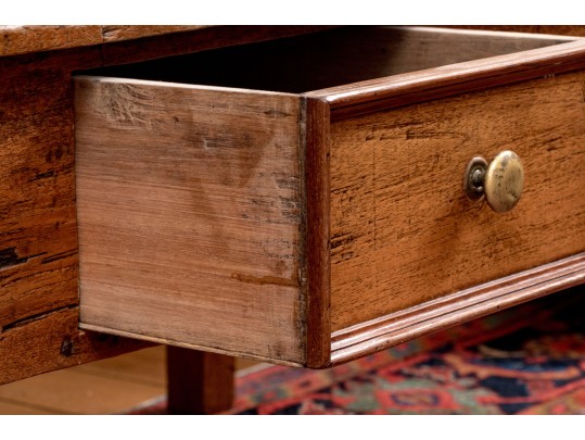 Antique French Country Fruitwood Low Table / Coffee Table