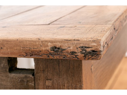 Antique French Country Fruitwood Table, 71