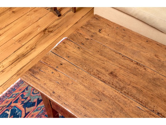 Antique French Country Fruitwood Low Table / Coffee Table
