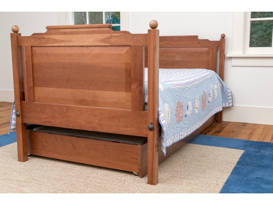 Vintage Wooden Twin Bed Stead