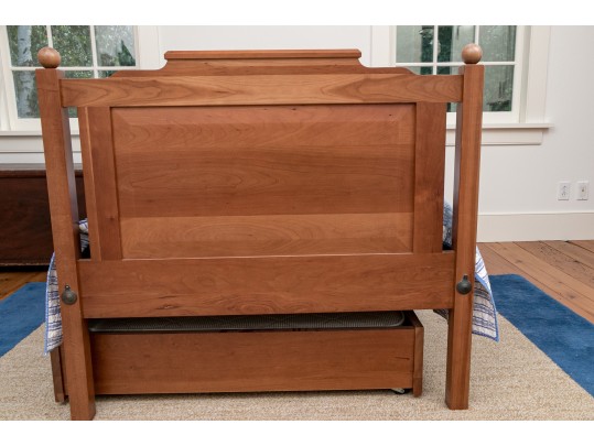 Vintage Wooden Twin Bed Stead