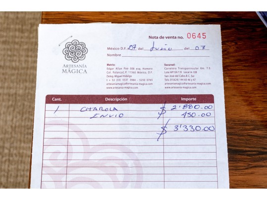 Mexican Artisan Pottery Fruit Plate (Original Price $2,880)