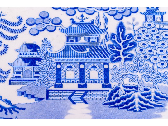 Chinoisserie Transfer Ware Blue And White Assorted Pieces