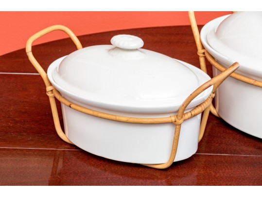 Trio Of Vintage White Arabia Of Finland Tureens