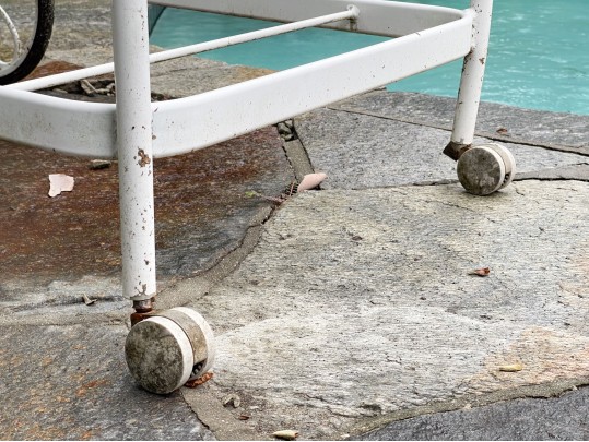 Vintage Woodard Outdoor Bar Cart