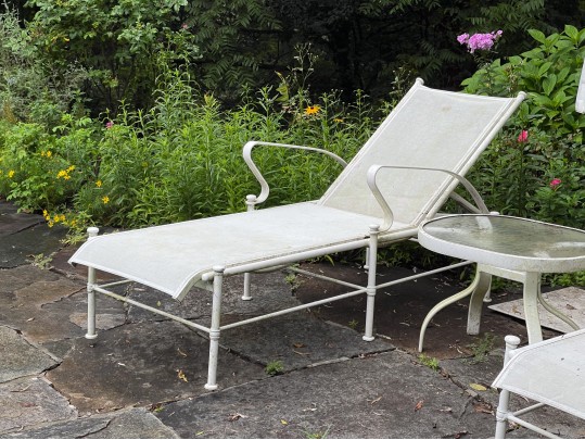Vintage Woodard Five Piece Outdoor Lounge Set
