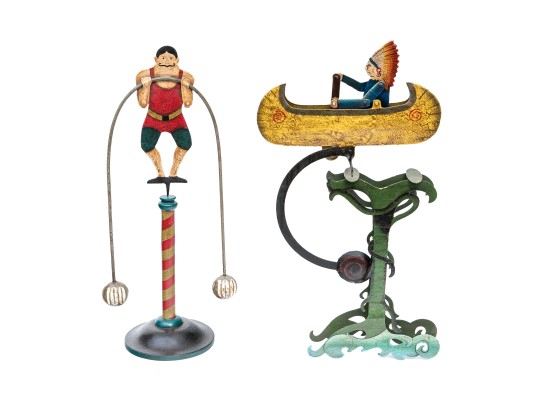 Two Balance Sculptures