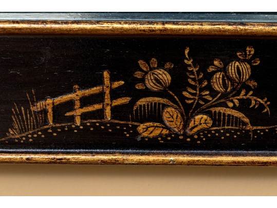 Fabulous Eglomise Chinoisserie Hall Mirror