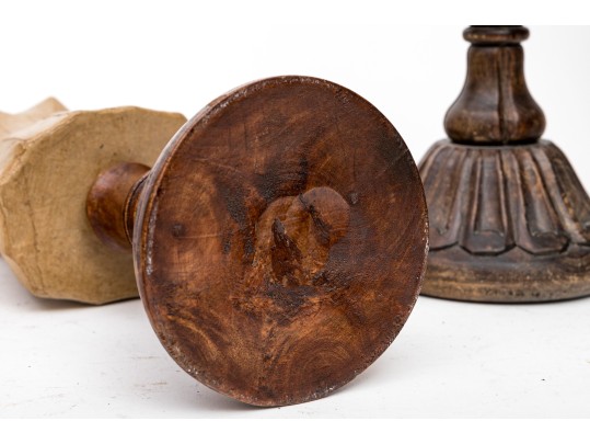 Collection Of Five Ceramic, Papier Mache Busts On Wood Stands