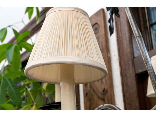 Magnificent Wrought Iron Six Light Chandelier