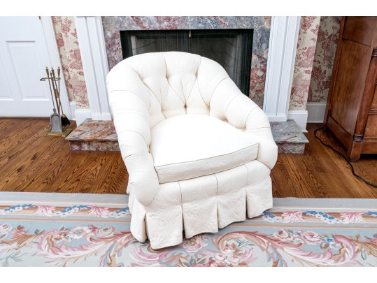 O'Henry House Upholstered And Turfed Tub Back Armchair