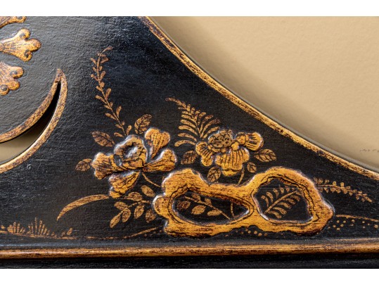 Fabulous Eglomise Chinoisserie Hall Mirror