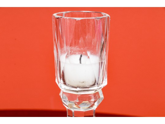 Antique Crystal Candle Holders