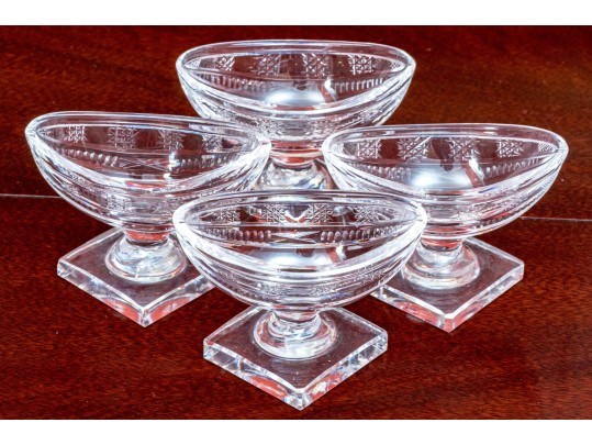 Four Waterford Hand Cut Crystal Salts