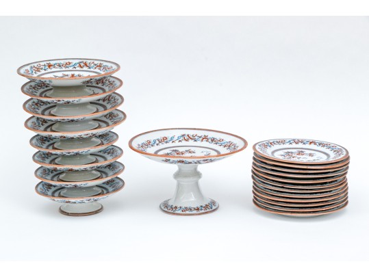 Vintage 21 Piece Elgin Pearlware Service