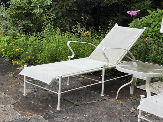 Vintage Woodard Five Piece Outdoor Lounge Set