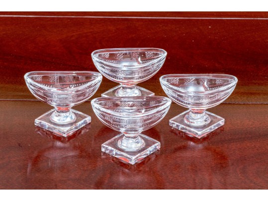 Four Waterford Hand Cut Crystal Salts