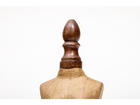 Collection Of Five Ceramic, Papier Mache Busts On Wood Stands