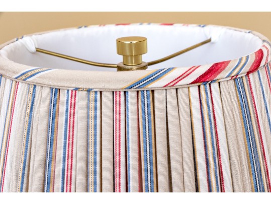 Pair Of Adjustable-Arm Brass Wall Sconces