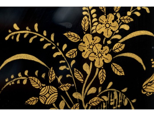 Fabulous Eglomise Chinoisserie Hall Mirror