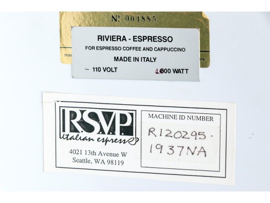 Vintage Italian Riviera Espresso Copper And Brass Machine With Eagle Finial