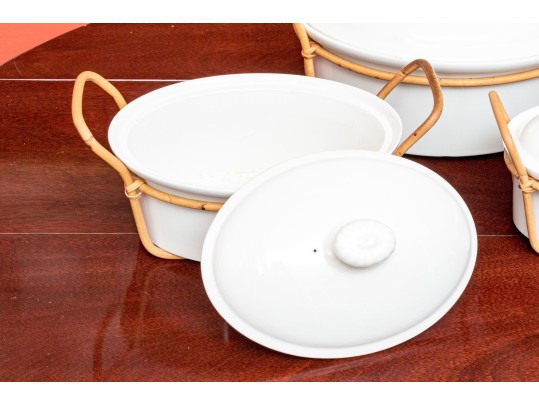 Trio Of Vintage White Arabia Of Finland Tureens