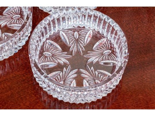 Three Waterford “Best WIshes” Bottle Coasters