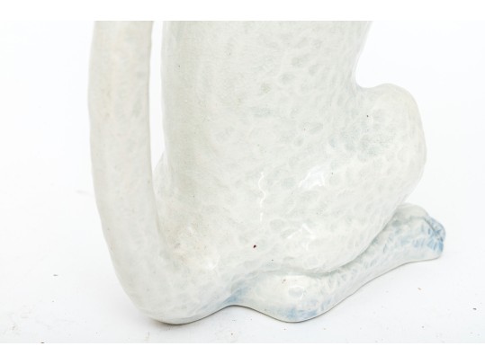 Semi-Antique French Majolica Poodle Form Ewer