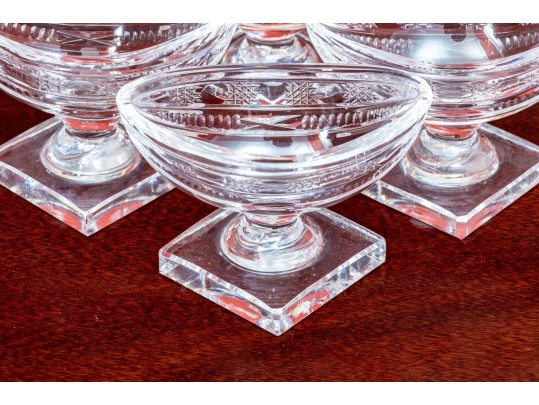 Four Waterford Hand Cut Crystal Salts