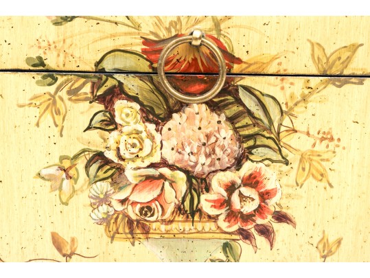 Neoclassical Floral Baseket By Wildwood Accents