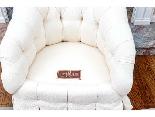 O'Henry House Upholstered And Turfed Tub Back Armchair